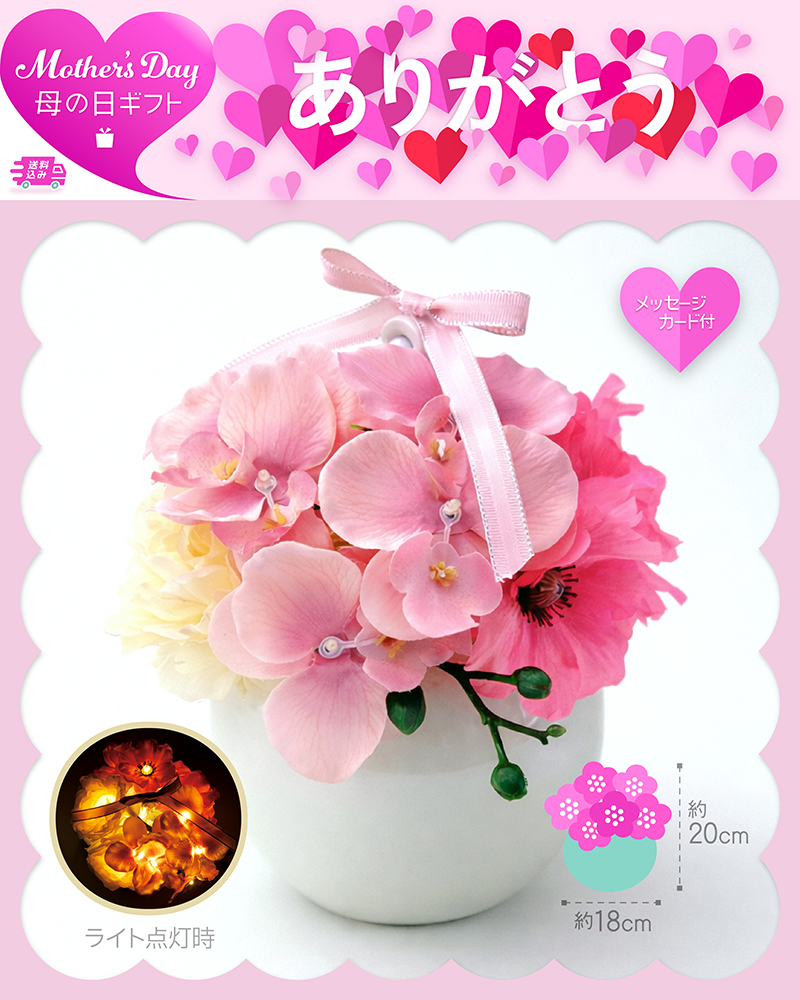 母の日 フレグランス胡蝶蘭 ピンク
