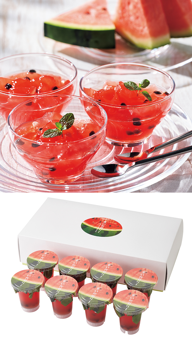 つるや製菓 すいかゼリー 8個入り