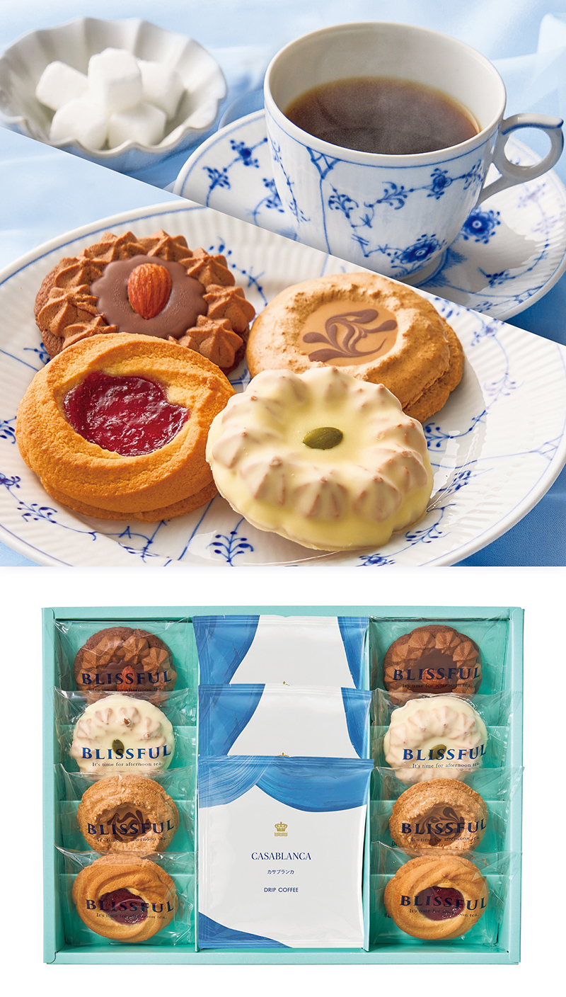 4種の焼き菓子＆ロイヤル コペンハーゲン ドリップコーヒーセット 11個