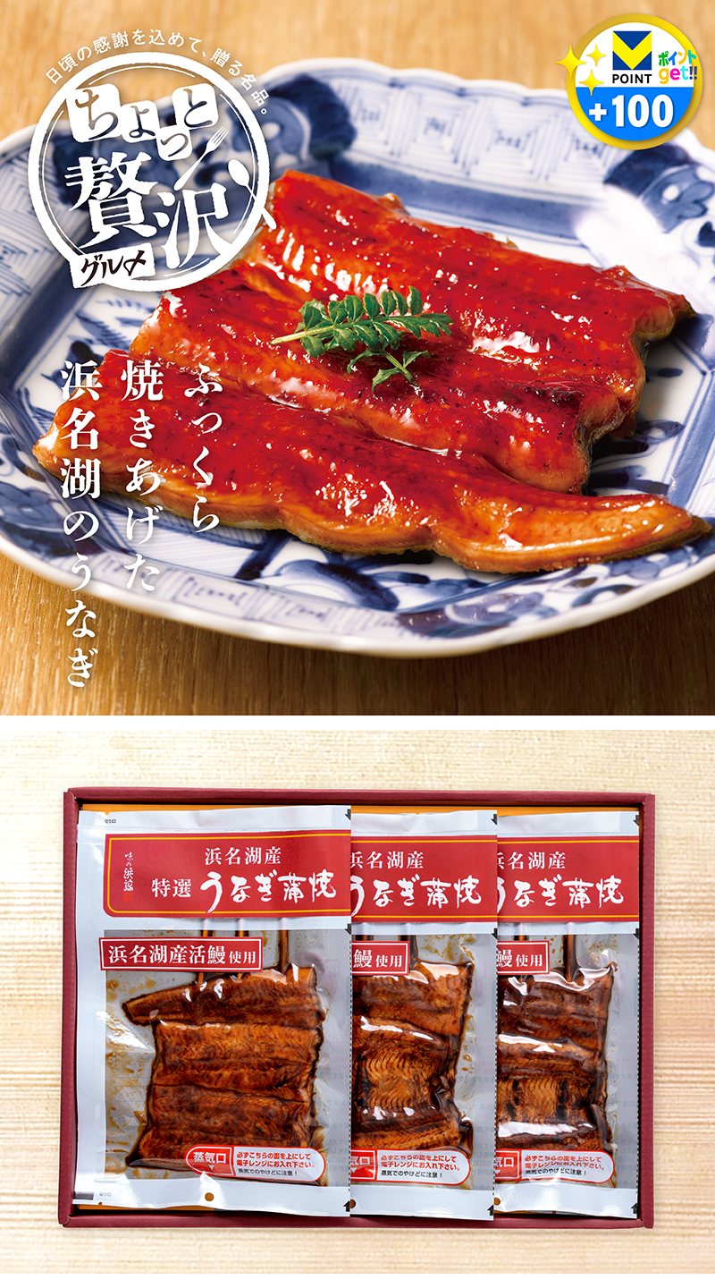 味の浜藤 浜名湖産特選うなぎ蒲焼 ［3P］