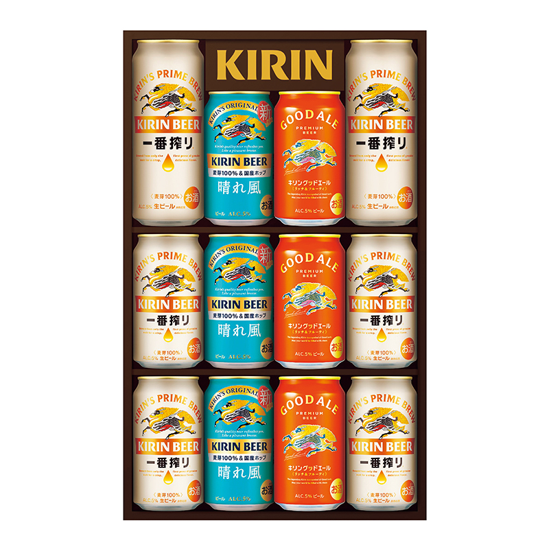 キリンビール キリン一番搾り生ビール・キリンビール 晴れ風・キリングッドエール 3種セット