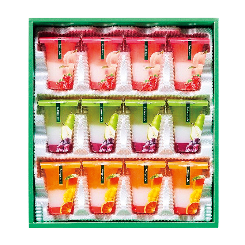 ひととえ 3層デザートジュレパフェ ～国産フルーツ入り～