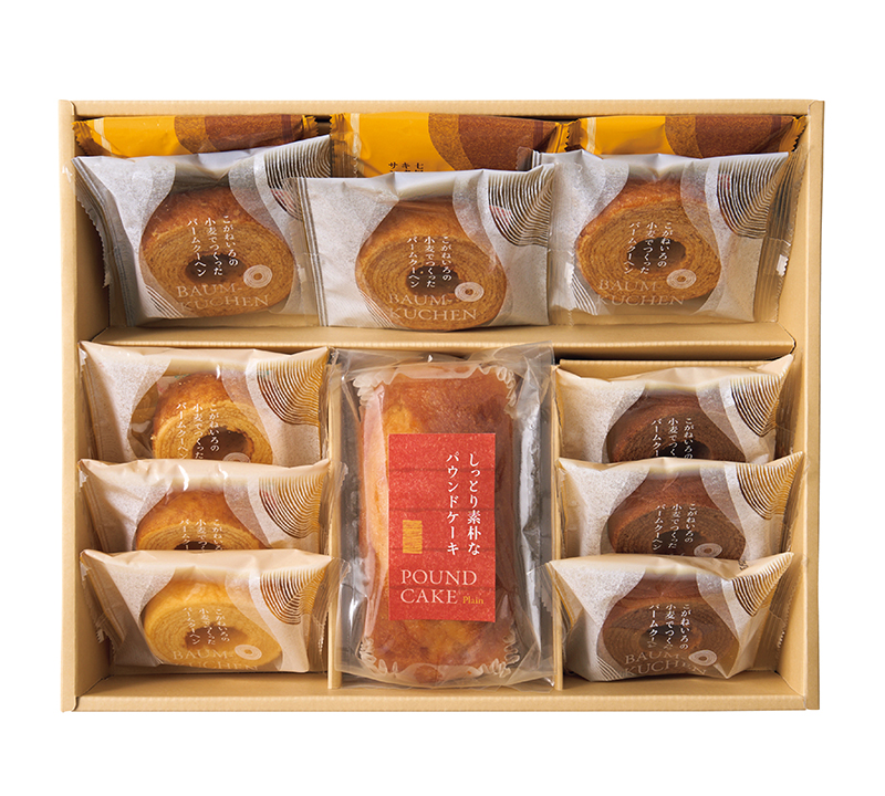 しっとり素朴なパウンドケーキとふんわりバーム詰合せ 13個