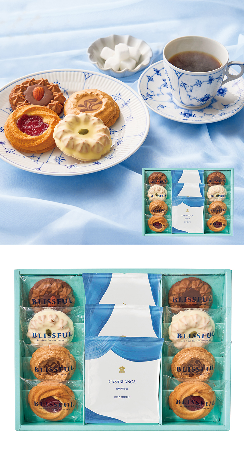 4種の焼き菓子＆ロイヤル コペンハーゲン ドリップコーヒーセット 11個