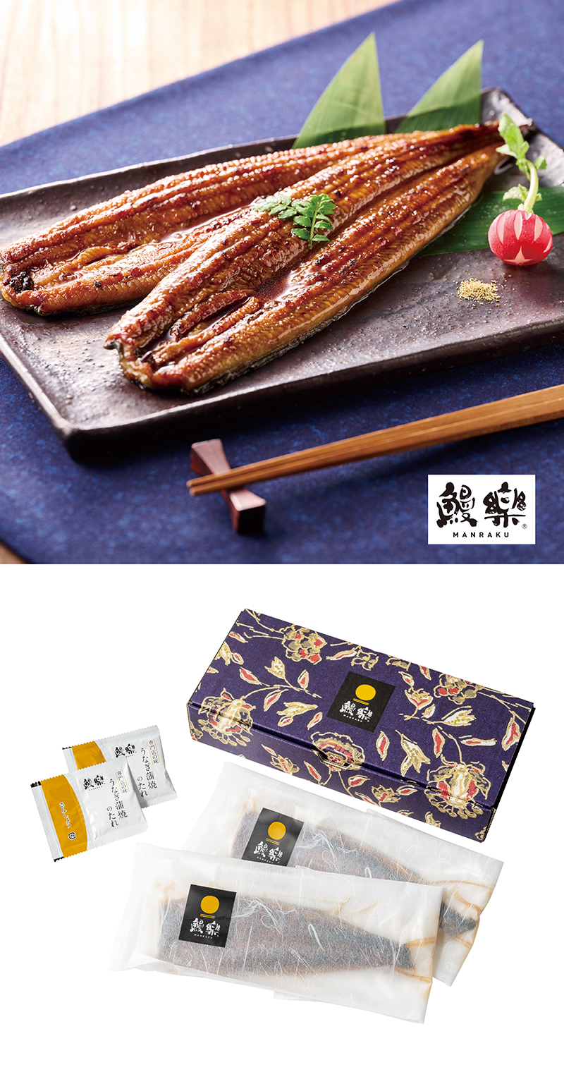 鰻楽 九州産うなぎ蒲焼 2尾セット