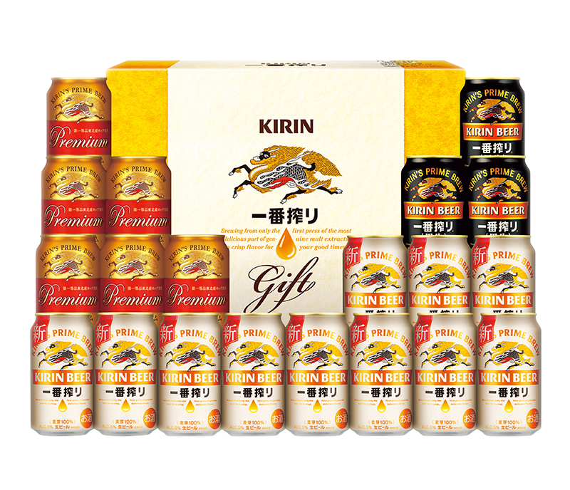 キリンビール 一番搾り 3種飲みくらべセット プレミアム・黒ビール入り