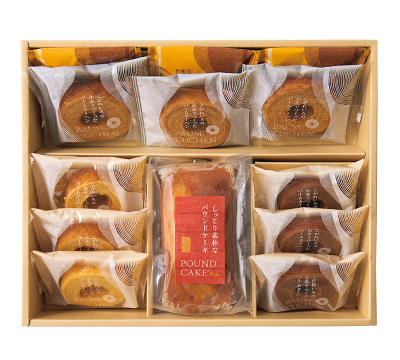 しっとり素朴なパウンドケーキとふんわりバーム詰合せ 13個