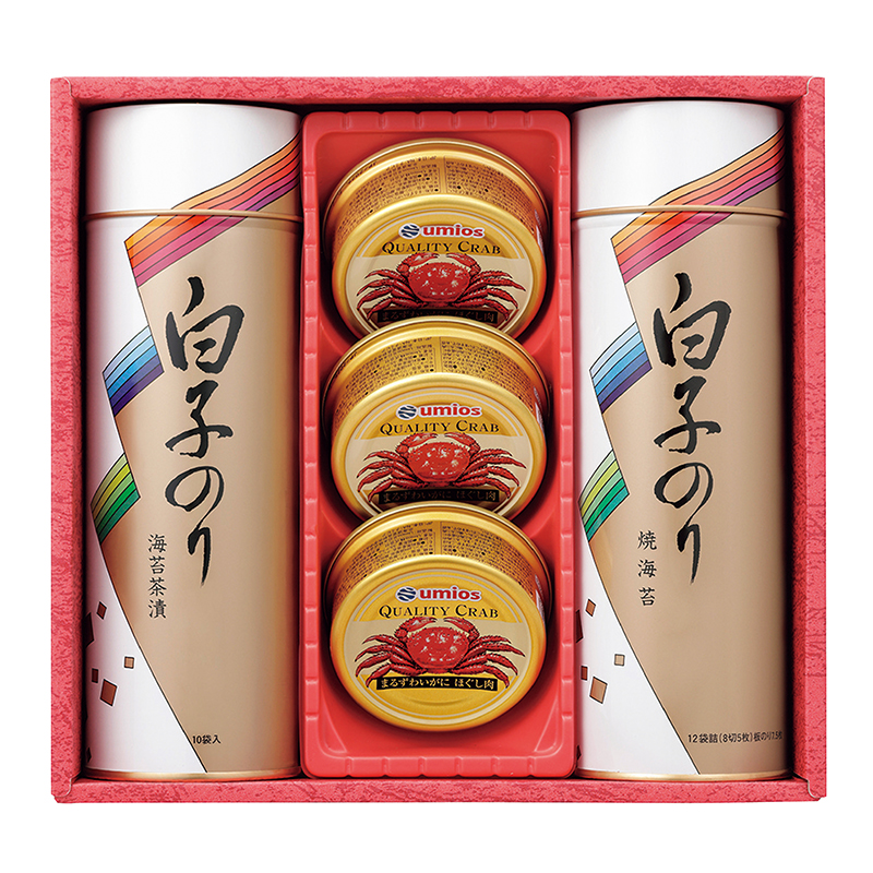 白子 のりとかに缶詰合せ